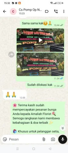 Testimonial Papan Bunga tebing tinggi